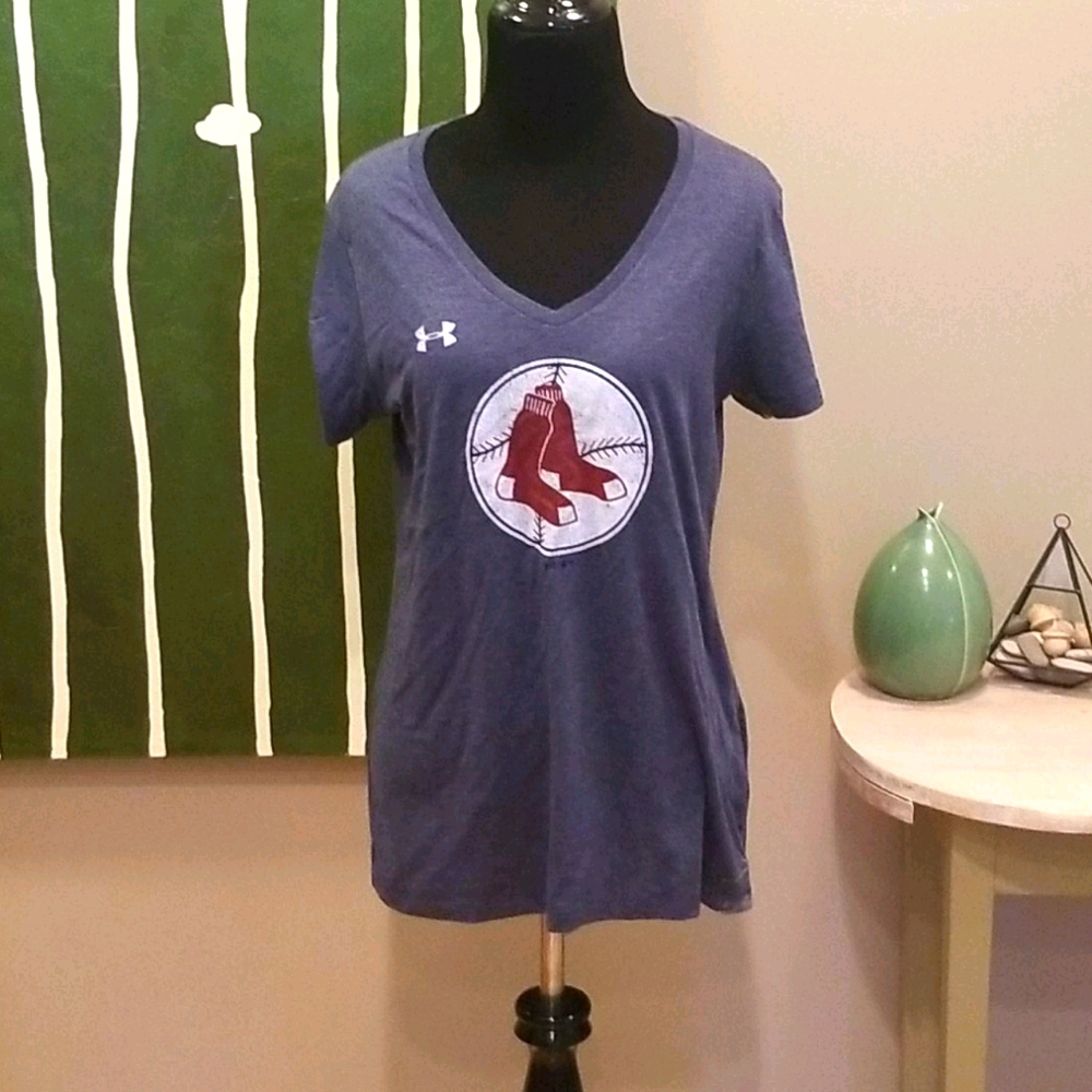 Boston Red Sox V Neck Tee Shirt